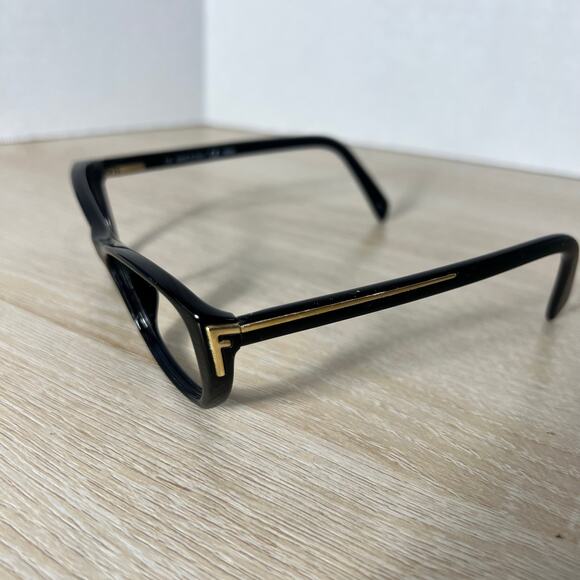 Fendi F977 001 Sunglasses Frames Only Glossy Black Gold 54-14-135 Italy main image 12
